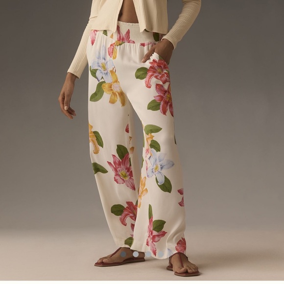 Saria smoked wide leg pants by Maeve - Picture 2 of 3